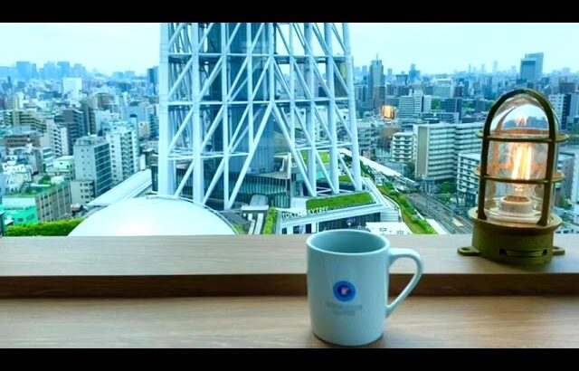 【Cafe Music☕ – 3 Hours】３時間集中して勉強&仕事しよう！東京スカイツリーが見える穴場カフェ, 作業用BGM, Study With Me, Skytree, Sarah Kang