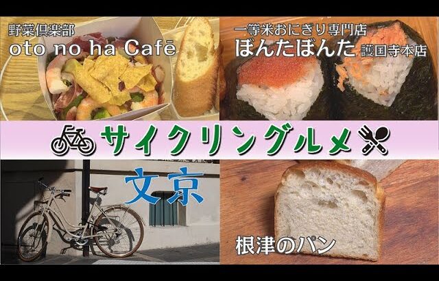 サイクリングルメ #10 文京区【ぼんたぼんた護国寺本店/根津のパン/野菜倶楽部 oto no ha Café（オトノハカフェ）】