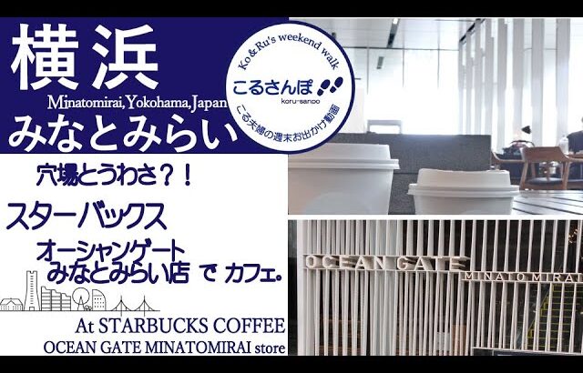 〔こるさんぽ〕#36穴場とうわさ！横浜みなとみらいのスターバックスオーシャンゲートみなとみらい店でカフェ〔こるたび〕coffee,starbucks,cafe,minatomirai,20211003