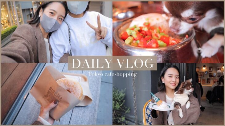 【1日Vlog】友達、愛犬と一緒にカフェ巡り☕️ペットもOK！ 代官山/赤坂/表参道