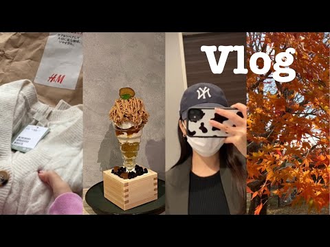 [일본vlog] November Vlog🎞 | 福岡グルメツアー | NewOpenカフェで秋を満喫🍁| H&M購入品 | 友達と２年ぶりの再会😭 | 大人数で泊まれるおすすめホテル紹介 |