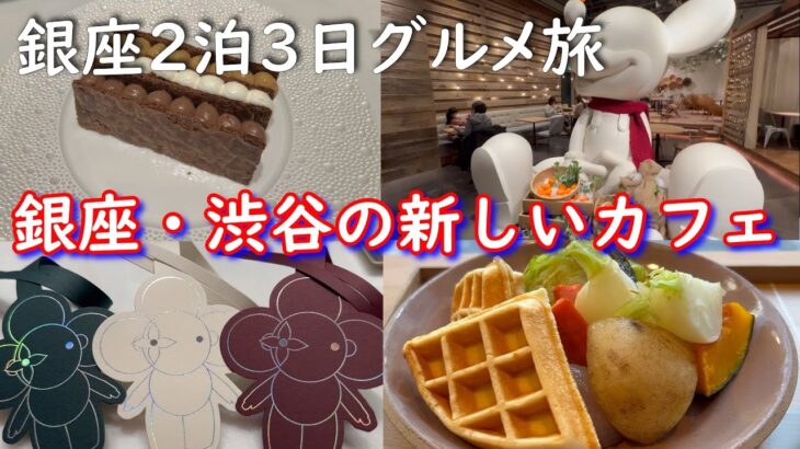 【アラカン1人東京グルメ旅】新オープンした人気カフェ4店巡り・ブルーボトルコーヒー渋谷・ルイヴィトンカフェ・コメダイズ・ディズニー・ハーベスト・マーケット・銀座サンド[Vlog]