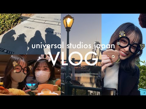 【vlog】vlog#44(ENG) 仲良し4人でユニバ👓✨ (USJグルメ/キノピオカフェ/ミニオン/鬼滅の刃 訓練ラリー)