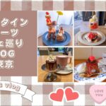 【yuko’s vlog】バレンタインスイーツカフェ巡りvlog［BAKE.wao.ぽえむ.cafeCwtch.Are］