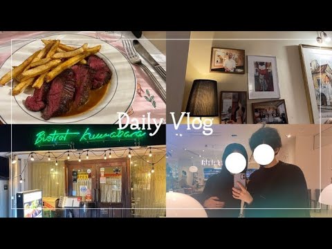 【Vlog】福岡の有名グルメでディナー🤍／福岡／博多／グルメ／ディナー／ビストロ