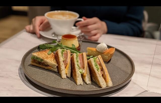 カフェモロゾフ 阪神百貨店梅田本店 大阪のデパート内にてトーストサンドプレートでティータイム