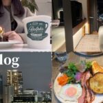 【vlog】友達とホテルステイ🏨朝カフェ、ランチ、銀座
