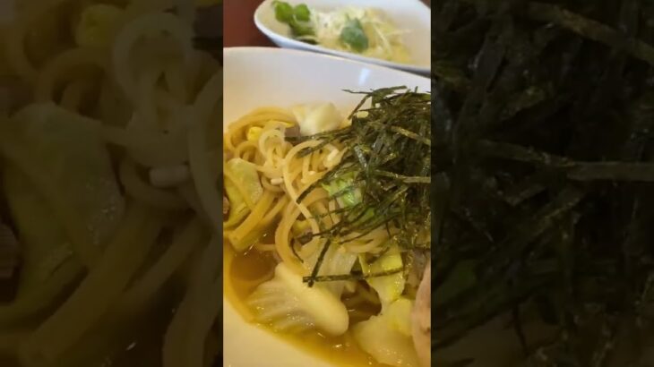 【ランチ】Yebisu Cafe 豚肉と春キャベツの和風スパゲティ