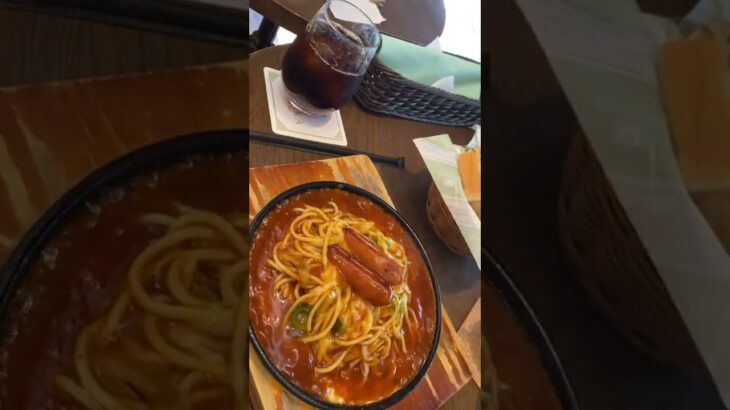 【ランチ】カフェタナカ 稲沢文化の杜店 スパゲティランチ『ピカン』＆アイスコーヒー＆パン