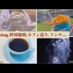 休日vlog.野球観戦.カフェ巡り.ランチ.花火…