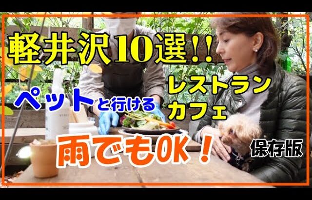 【保存版】軽井沢レストラン/カフェ10選【ペット可】【雨でも大丈夫】美味でおしゃれ｜軽井沢駅近く～車で15分まで【地図あり】旧軽井沢｜軽井沢銀座｜中軽井沢｜追分｜ペット店内OK/屋根付きテラスOK