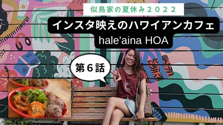 【沖縄vlog『第6話』】インスタ映えのハワイアンカフェ「hale’aina HOA（ハレアイナ・ホア）」。ガーリックシュリンプとアヒポキ丼