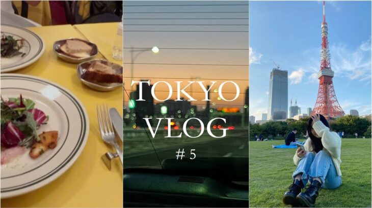 [Vlog] TokyoVlog 六本木カフェ｜恵比寿ランチ｜中目黒カフェ｜食欲の秋🍁たくさん食べた東京vlog｜ 東京タワーvlog｜