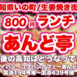 フライパン〜コクバンカフェ〜あんど亭/高知県いの町【ランチ】〜国道194号線〜国道439号線【ドライブ】【旅行VLOG】雪,商店街,生姜焼き,ショウガ,生姜焼き街道,末広おおとよ店