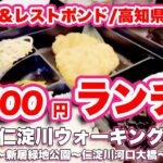 カフェ&レストポンド/高知県土佐市【ランチ】〜おみろく様【ウォーキング】〜新居緑地公園〜仁淀川河口大橋〜新川大師堂【旅行VLOG】弥勒菩薩,イビラ,イボ,ガン,十文字堰,野面積み,波介川河口堰,南風