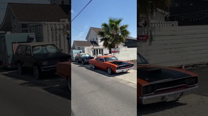 CLOUD9🌭車が映えるカフェって少ないよね🤣#musclecar #アメ車 #fastandfurious #mopar #plymouth #roadrunner #カフェ巡り #カフェ