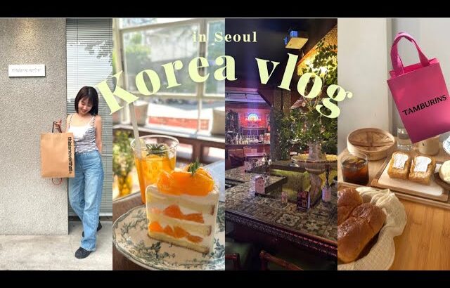 【vlog】🌶韓国vlog🇰🇷女子旅　生肉好き絶対食べて！　グルメ、カフェ、バー、ショッピング　（明洞/弘大/東大門/狎鴎亭/鐘路３街/三清洞）