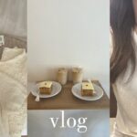 vlog :) 恵比寿カフェでランチ☕️｜仕事終わりの過ごし方🌙｜韓国での購入品🧺｜半休になった日