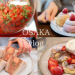 【大阪 vlog】おすすめのいちごスイーツ巡り/大阪カフェ巡り/梅田/大阪旅行