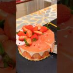 苺のレアチーズケーキ　#茨城グルメ  #おうちカフェ  #いちごスイーツ  #レアチーズケーキ  #手作りお菓子