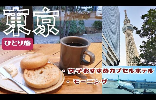 【ひとり旅】おすすめ広々カプセルホテル！穴場カフェ発見☕就活の合間に格安で東京観光してみた✈️