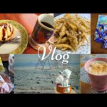 【日常vlog】新規開拓カフェ巡り/豚丼/ワカサギてんぷら/お土産/羽前屋さんのお菓子