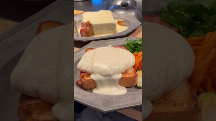 【日本一贅沢な白いオムレツトーストモーニング】 #東京グルメ #東京カフェ #モーニング #オムレツ #omelette #japanesefood