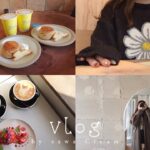 vlog｜社会人の甘い物に浸るカフェ巡りした休日🧁👧￤中崎町.大阪カフェ.隠れ家カフェ☕️’最新カフェ￤オートミールクッキー🐰.おうちカフェ￤一人暮らし女子の日常