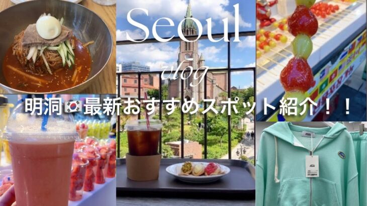 【韓国旅行】大人気の明洞カフェ、コスメ、屋台、穴場グルメ紹介！韓国ブランドemisが最高すぎた！