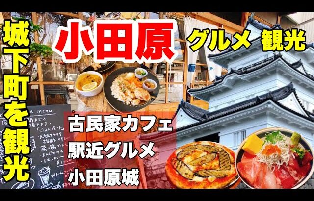 小田原観光・グルメ編【小田原城/古民家カフェ/海鮮丼/駅近グルメ】日帰りで人気！