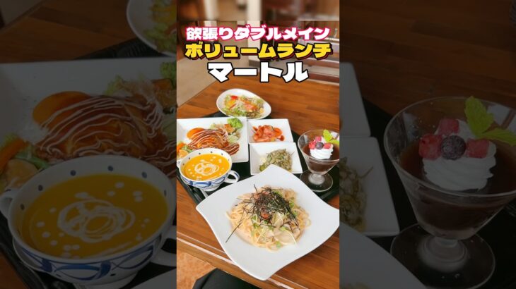 メインが2つ‼︎欲張りランチ‼︎カフェレストランマートル【仙台グルメ】