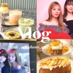 カフェ巡り、セルフ写真館またカフェ巡り盛り盛りなきゃろけの1日vlog☆*。