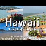 【Hawaii】Day10｜トロリーで東海岸ドライブ/ハワイカイの絶景カフェ/超穴場サンドバーが現れるビーチ