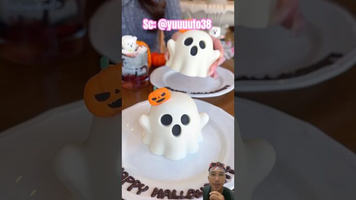 KUE HELLOWEEN KEREN BANGET‼️ #ハロウィン #抹茶 #カフェ #food #cafe #スイーツ #東京グルメ #asmr #funny #foodchallenge