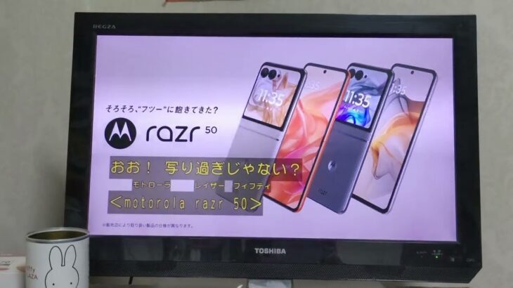 モトローラ・モビリティmotorola razr 50（モトローラレイザーフィフティ）穴場のカフェ編（字幕）